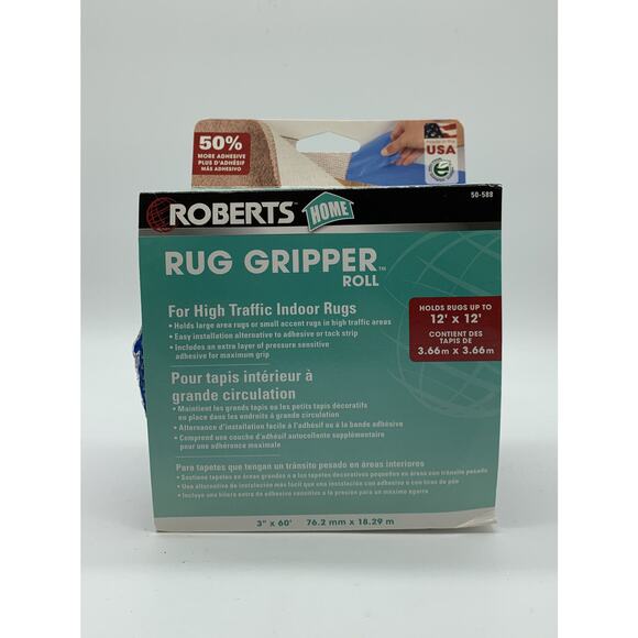 Roberts Traction Non-Slip Mat & Rug Gripper Tape 60 Feet x 3” 50-588 - Picture 1 of 4